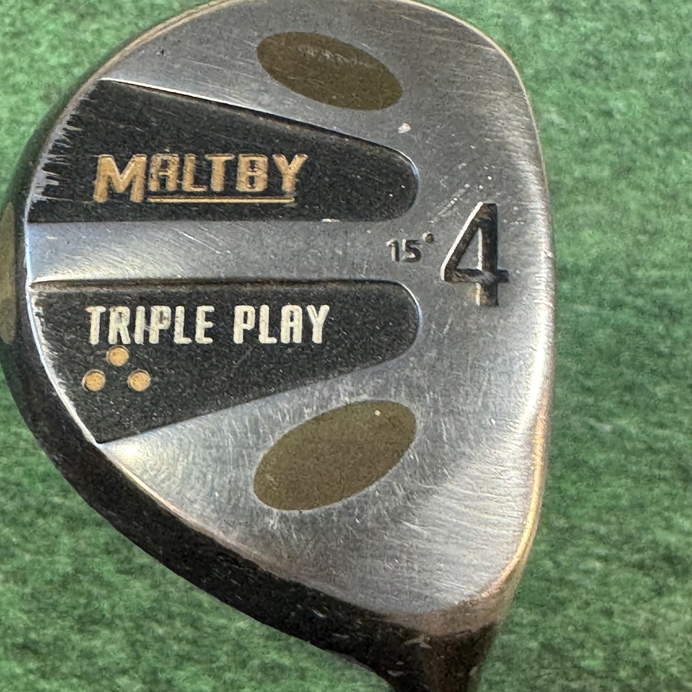 Maltby Triple Play 4 Wood 15° Titanium Mens RH Graphite Black Golf Club Fairway